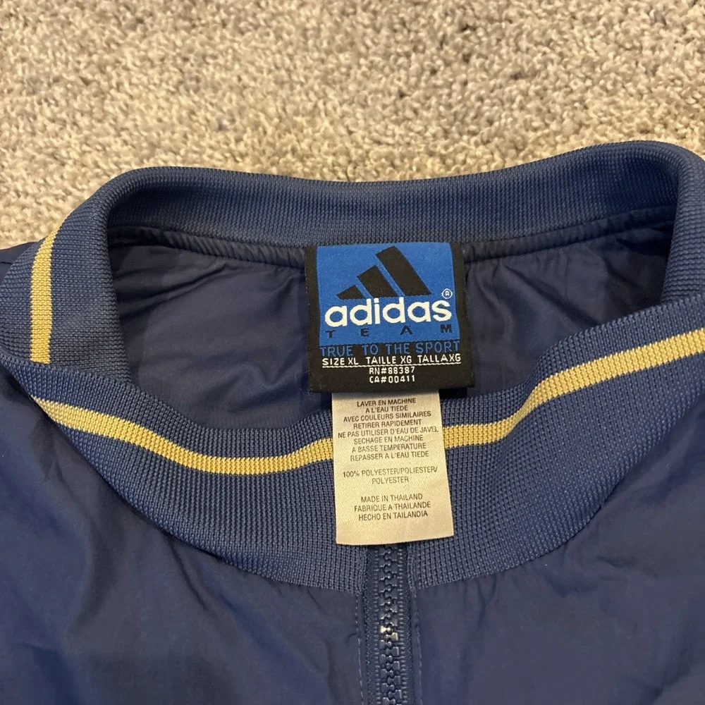 90s Notre Dame Windbreaker Adult XL Fighting Irish Adidas Team 1/4 Zip Pullover